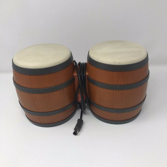 Nintendo Game Cube Donkey Kong Jungle Beat Wired Bongos with Original Box - Picture 6 of 7